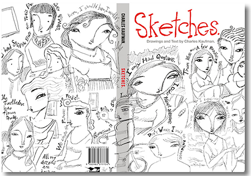 'Sketches' is a 240-page collection of over 220 black and white line drawings of women by artist Charles Kaufman