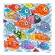 Giclée-Druck auf Leinwand: "Colorful Fish in the South South Sea"