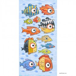Giclée Print on Canvas: "Colorful Fish in the South Sea"