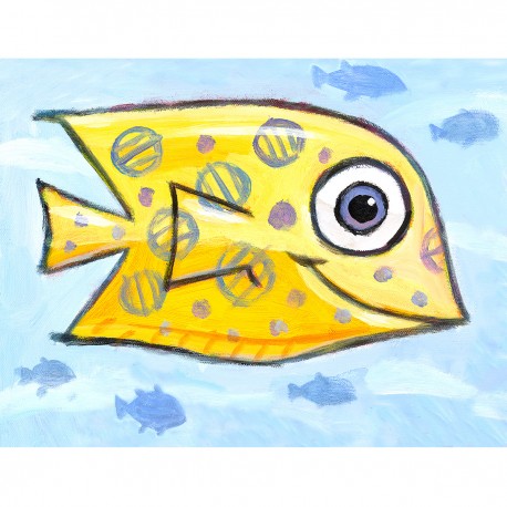 Giclée-Druck auf FineArt Papier: "Yellow Fish".
