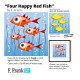 3D Graphic: "Four Happy Red Fish"
