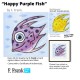 3D Graphic: "Happy Purple Fish"