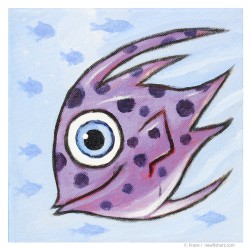 3D Grafik: "Happy Purple Fish"