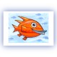 Giclée-Druck auf FineArt Papier: "Happy Red Fish".