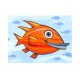 Giclée Print on Fine Art Paper: "Happy Red Fish".