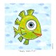 3D Grafik:  "Happy Green Fish"