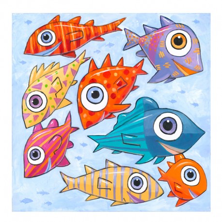 3D Graphic: "Fish Swimming West"