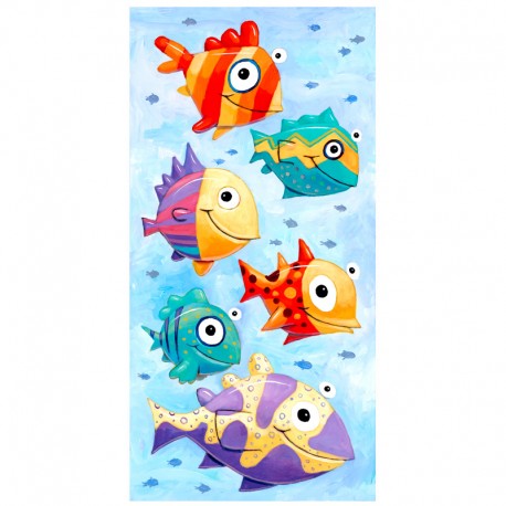 3D Grafik: "Six Colorful Fish"