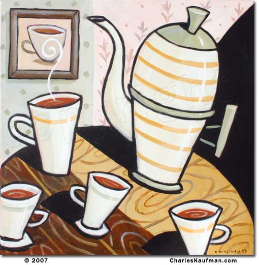 Coffee Art and paintings by Charles Kaufman