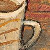 Art and Paintings by Charles Kaufman- Note the brushstrokes and blending of the paints in these close-up, detail views.