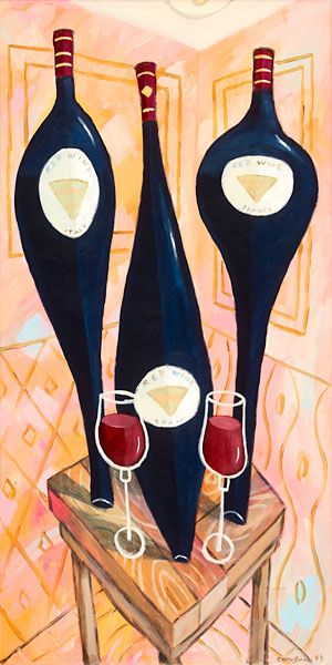 Charles Kaufman, Wine, Art,Red Wine - Italy, France, Spain