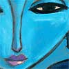 Art by Charles Kaufman - Painting: "New Face in Town"